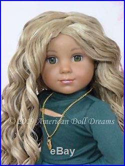 Ooak American Girl 18 Doll Hazel Green Eyes Custom Spiral Ash