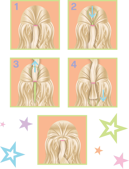 Hair flip steps