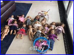 15 American Girl Doll Lot of Dolls & Clothing & Accessories