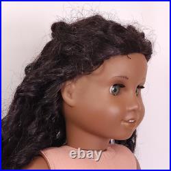 18 American Girl Doll Cecile Rey Hazel Eyes, Curly Hair, Dark Skin Sonali Mold