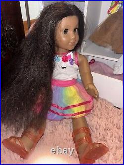 18 American Girl Doll Josefina Montoya with Full Meet Outfit, Hispanic Black Hair