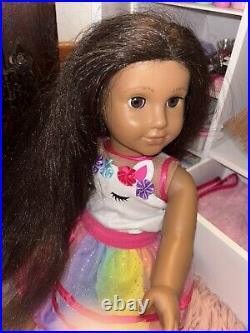 18 American Girl Doll Josefina Montoya with Full Meet Outfit, Hispanic Black Hair