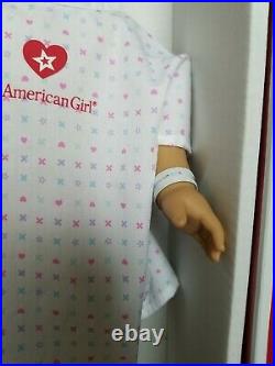 18 GOTY American Girl DOLL of the Year SAIGE 2013 HOSPITAL NEW HEAD Pierced Ear