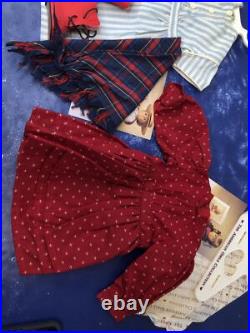 18 Pleasant Co. American Girl Doll Kirsten White Body Summer & School Outfits