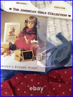 18 Pleasant Co. American Girl Doll Kirsten White Body Summer & School Outfits