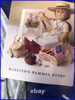 18 Pleasant Co. American Girl Doll Kirsten White Body Summer & School Outfits