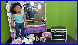 18in American Girl Doll Gabriella McBride +Creative Studio+Case+Kit+Cupcakes+Cat