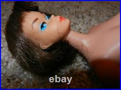1965 Vintage Brunette Long Hair American Girl Barbie In Oss Htf Rare