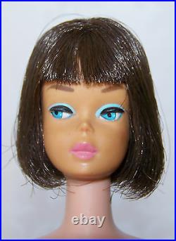 1966 High Color American Girl Barbie Doll Brunette Long Hair IN BOX all original