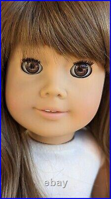 1987 Pleasant Company American Girl Doll White Body Samantha Brown Eyes Wig