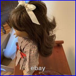1990's American Girl Samantha 18 Doll Pleasant Co Outfits Book Accessories Tan