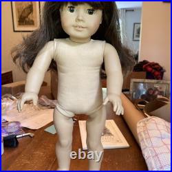 1990's American Girl Samantha 18 Doll Pleasant Co Outfits Book Accessories Tan