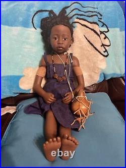 1992 Gotz Philip Heath Ami 24 Vinyl Afro American Girl Doll World of Children
