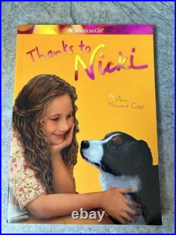 2007 American Girl GOTY Girl Of The Year Nicki Doll With Tie Top Outfit And Book