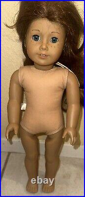 2013 American Girl Doll Auburn Hair Blue Eyes (20E4868) tan skin withaccessories