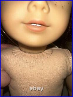 2013 American Girl Doll Auburn Hair Blue Eyes (20E4868) tan skin withaccessories