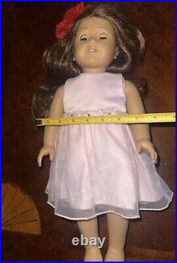 2013 American Girl Doll Auburn Hair Blue Eyes (20E4868) tan skin withaccessories