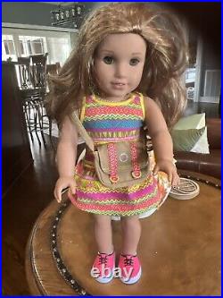 2014 American Girl Dolls Truly Me WithRed Hair Green Eyes & Lea Clark Both Retired