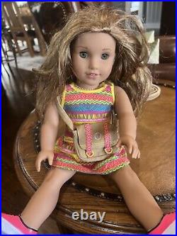 2014 American Girl Dolls Truly Me WithRed Hair Green Eyes & Lea Clark Both Retired