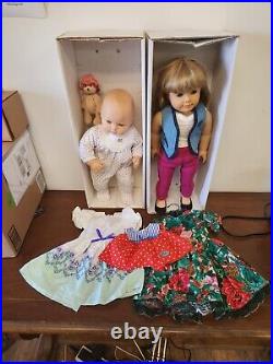 (2) Pleasant Co. American Girl Collection American Girl Dolls withXtra Outfits