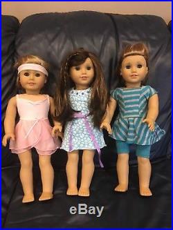 3 American Girl Dolls Grace, McKenna & Isabelle