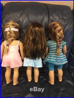 3 American Girl Dolls Grace, McKenna & Isabelle