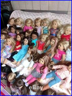 40 American Girl with 12 Pleasant Company Dolls Collection &more, read description