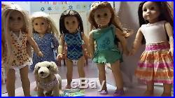 5 American Girl Dolls Chrissa, Mia, Julie, Jess, Kailey, and Sandy