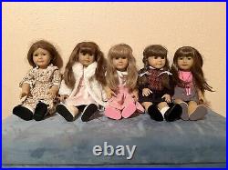5 American Girl Dolls. Two Archives! Felicity and Molly. Dolls all gently used