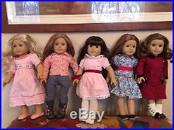 7 American Girl Dolls Caroline, Emily Both Retired Samantha Isabelle Truly Me