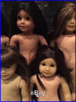 7 American Girl Dolls Lot