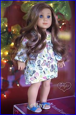 ADORABLE Custom American Girl Doll Logan with Blue eyes LEA wig OOAK jodybo