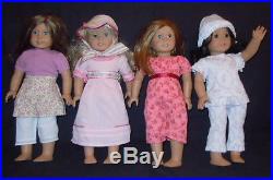 AMERICAN GIRL DOLLS LOT OF 4 w clothes
