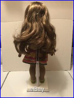 AMERICAN GIRL DOLL 2016 LEA CLARK WithORIG OUTFIT/ACCESS/STAND/PCD EARS/SLOTH-EUC