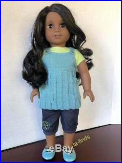 AMERICAN GIRL DOLL SONALI with SHINY HAIR in MEET OUTFIT RARE Gwen's Friend