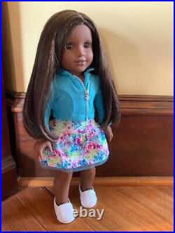 AMERICAN GIRL Doll #80 BLACK STRAIGHT HAIR BROWN EYES Truly Me