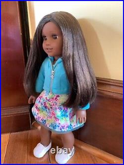 AMERICAN GIRL Doll #80 BLACK STRAIGHT HAIR BROWN EYES Truly Me