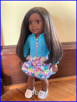 AMERICAN GIRL Doll #80 BLACK STRAIGHT HAIR BROWN EYES Truly Me