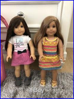 AMERICAN GIRL Doll LOTGRACE THOMAS 2015 + LEA CLARK 2016