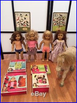 AMERICAN GIRL Lot Of 4 & Not Horse with some accessories