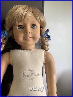 AMERICAN GIRL PLEASANT COMPANY KIRSTEN 1987 #1065 PLEASANT SIGNED with Outfit