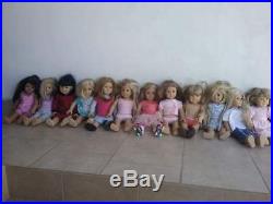 AMERICAN GIRL PLEASANT Co. LOT OF 12 DOLLS OF 18