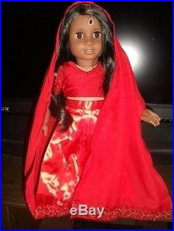 AMERICAN GIRL SONALI Doll Of Year 2009 SOUTH ASIAN INDIA ORIGIN RETIRED HTF EUC