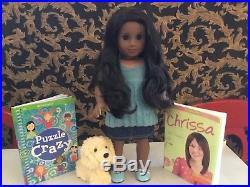 AMERICAN GIRL SONALI Doll Of Year Lot 2009 RETIRED HTF EUC books. & AG Dog Honey