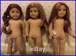 AMERICAN GIRL lot 3 dolls Saige Mia + Truly Me #61 + clothes red hair USED