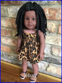 Alice Custom OOAK African American Girl Doll Addy Black Hair Brown Eyes
