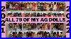 All Of My American Girl Dolls Going Into 2022 Winter 2021 2022 Massive Collection 79 Dolls