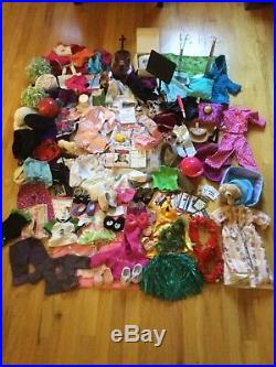 American Girl 10lb Lot Of Clothes Shoes stands instruments accessories TLC