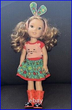 American Girl 14.5 Willa Doll plus 3 more lot bundle