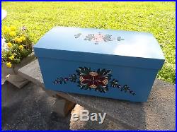 American Girl 18 Doll Kirsten Blue Wooden Storage Trunk Pleasant Company